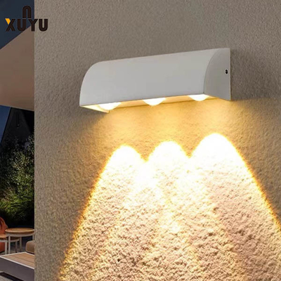 Aydınlık Modern LED Duvar Işıkları 3W / 9W Suya Dayanıklı Dış Duvar Işıkları