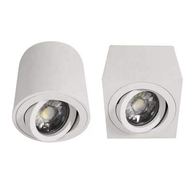 Yuvarlak Tavan Sıva Üstü Downlight 79 * 89mm Ayarlanabilir Gu10 Muhafaza