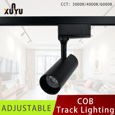 Siyah / Beyaz Alüminyum Ayarlanabilir Ledli Ray Aydınlatma 80LM/W