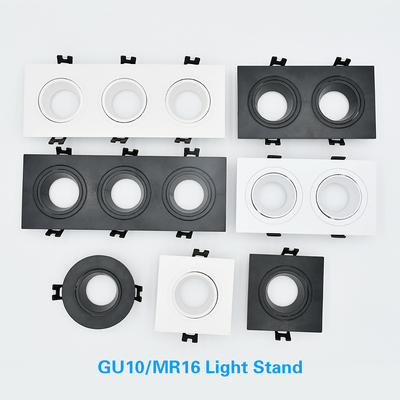 Gömülü Downlight için Yuvarlak / Kare Ticari Ev Otel Mr16 Downlight Konut