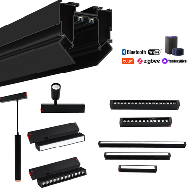 IP20 Alüminyum Raylı Ray 220v Gergi Tavan Kılavuz Rayı