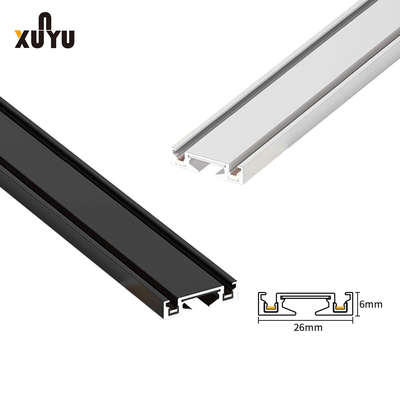 Alüminyum Siyah Beyaz Manyetik Ray Ray Ultra İnce Yüzey Montajlı