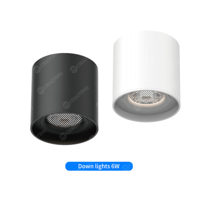 Ultra İnce Manyetik Yuvarlak Aşağı Işık Parlama Karşıtı Siyah 6Watt 4000K Spotlight