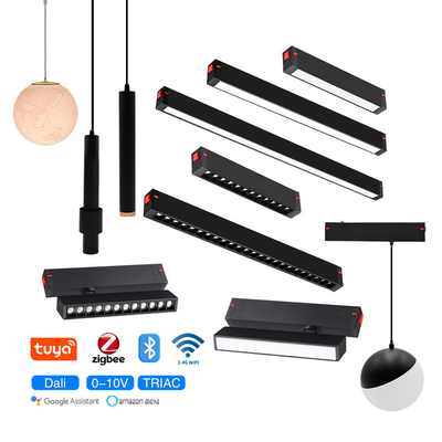 Akıllı 2.4G12W 20W 30W LED ızgara ışığı Spotlight Manyetik Track Light