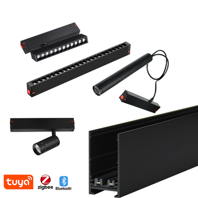 220V manyetik yol ışığı yerleşik yüzey montajlı ev oturma odası yatak odası ana ışık ışığı olmadan