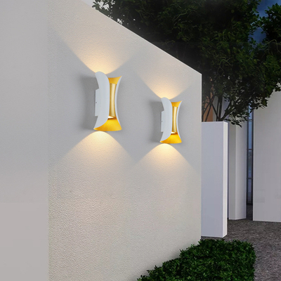 Kum Siyahı Cri80 6W IP65 Suya Dayanıklı Yukarı ve Aşağı Işıklı Led Duvar Lambaları