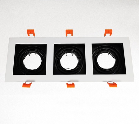 Üç Kafa Gömülü Mr16 LED Muhafaza Downlight İçin Kolay Bakım