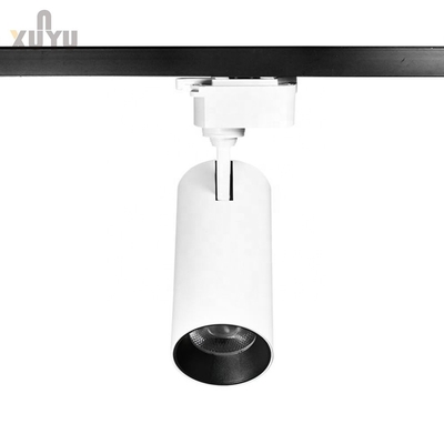 Beyaz Cob Gömme Ayarlanabilir Ray Lambası AC165-265V Ayarlanabilir 360 Derece