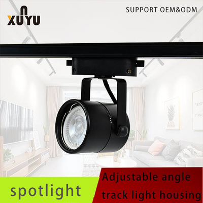 Saf Alüminyum Yuvarlak Raylı Aydınlatma Armatürü Gu10 90 Lm/W Ev İçin