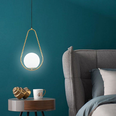 Damla Şekilli LED Sarkıt Tek Başlı 180 * 350mm Oturma Odası Sarkıt Işık