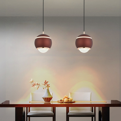 7W Led Cam Kolye Işık Küresel Yuvarlak Cam Tavan Işık
