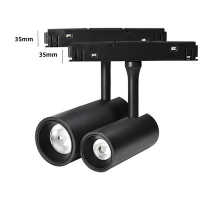 Siyah 48v 20mm 35mm Yüzeye Monte Ray Aydınlatma Hızlı Isı Dağılımı