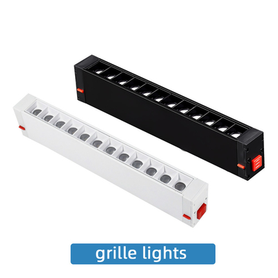 Oturma Odası için 9w 18w LED Manyetik Parça Işık Çerçevesiz Gömme Grille Lamba