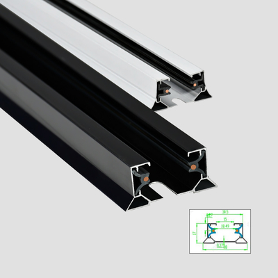 Kalınlaştırılmış 2 Telli Alüminyum Raylı Ray 1m 1.5m 2m 3m