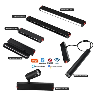 220V Yüksek Voltajlı Manyetik Akıllı Karanlıklandırma Ve Renkli COB Çandelier
