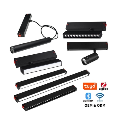 220V Ana Işık Yok Manyetik Çizgi Lineer 3000K 10W 20W COB Landelier
