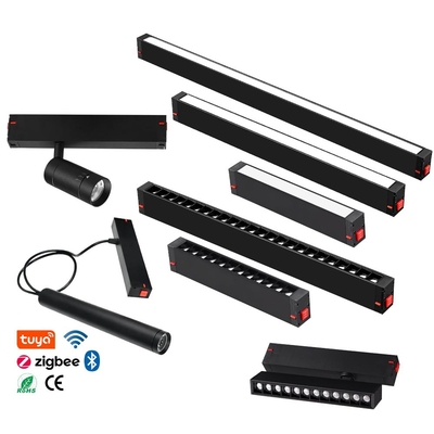 220V Ev Yemek Akıllı WiFi Uygulama Manyetik İzleme Liner Işık LED Track Doğrusal Işık Sistemi Manyetik İzleme Işıkları