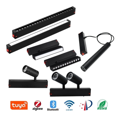 Yerleşik manyetik LED Çift Başlı Yol Işığı COB 4000K 6000K Spotlight